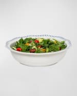 Image 2 of 5: Juliska Sitio Stripe Delft Blue Serving Bowl, 12"