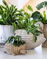 Image 4 of 6: Juliska Provence Turtle Rattan Bowl 