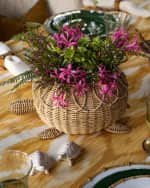 Image 5 of 6: Juliska Provence Turtle Rattan Bowl 