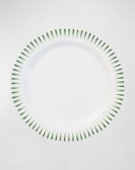 Image 1 of 5: Juliska Sitio Stripe Dinner Plate, Basil 
