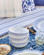 Image 4 of 5: Juliska Sitio Stripe Delft Blue 4-Piece Place Setting 