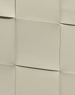 Image 2 of 3: Jamie Young Woven Leather Ottoman 