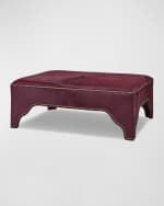 Image 2 of 2: Massoud Ponta Hair On Hide Cocktail Ottoman