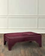 Image 1 of 2: Massoud Ponta Hair On Hide Cocktail Ottoman
