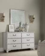 Image 4 of 4: Hooker Furniture Charleston White 6-Drawer Dresser 