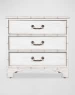 Image 2 of 3: Hooker Furniture Charleston White 3-Drawer Nightstand 