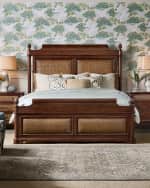 Image 3 of 4: Hooker Furniture Charleston King Cane Panel Bed