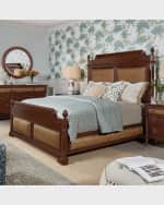 Image 4 of 4: Hooker Furniture Charleston King Cane Panel Bed
