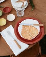 Image 2 of 5: Vietri Autunno Birch Leaf Salad Plate 