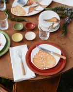 Image 3 of 5: Vietri Autunno Birch Leaf Salad Plate 