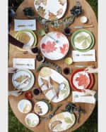 Image 5 of 5: Vietri Autunno Birch Leaf Salad Plate 