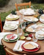 Image 4 of 5: Vietri Autunno Birch Leaf Salad Plate 