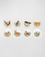 Image 1 of 3: Vietri Wildlife Assorted Dinner Plates, Set of 8