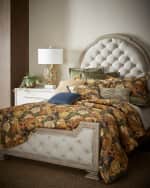 Image 2 of 2: Sherry Kline Home Bryson Velvet Box Pleat Bed Skirt, QUEEN