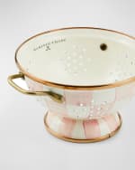 Image 2 of 5: MacKenzie-Childs Rosy Check Enamel Colander, Small
