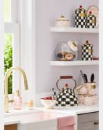 Image 4 of 5: MacKenzie-Childs Rosy Check Enamel Colander, Small