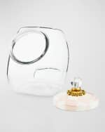 Image 2 of 7: MacKenzie-Childs Cookie Jar with Rosy Check Enamel Lid