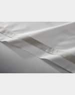 Image 5 of 5: Matouk Ambrose Full/Queen Flat Sheet