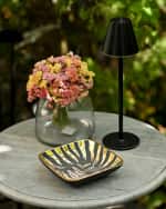 Image 2 of 2: Waylande Gregory Tiger Striped Square Tray, 6.5" 