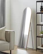 Image 4 of 6: Surya Rugs Aranya 72" Arched Floor Mirror