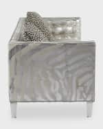 Image 3 of 6: Massoud Namaya Hair-on-Hide Sofa - 90"