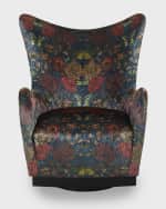 Image 2 of 6: Massoud Vesper Swivel Wing Chair