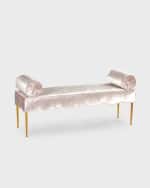 Image 3 of 6: Haute House Eleanor 57" Bench