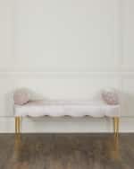 Image 1 of 6: Haute House Eleanor 57" Bench