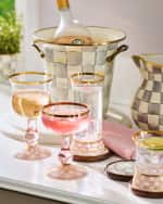 Image 3 of 6: MacKenzie-Childs Rosy Check Coupe Glass