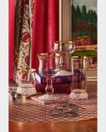 Image 4 of 6: MacKenzie-Childs Rosy Check Coupe Glass