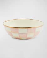 Image 1 of 2: MacKenzie-Childs Rosy Check Everyday Bowl