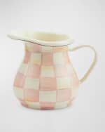Image 1 of 4: MacKenzie-Childs Rosy Check Enamel Creamer