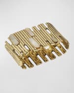 Image 3 of 5: Kim Seybert Gold Matrix Napkin Ring