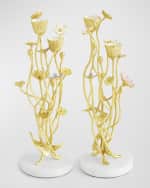Image 3 of 5: Michael Aram Wildflowers Candleholders, Set of 2 
