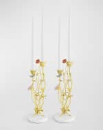 Image 5 of 5: Michael Aram Wildflowers Candleholders, Set of 2 