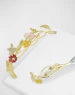 Image 5 of 5: Michael Aram Wildflowers Cheeseboard with Knife 