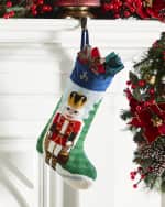 Image 1 of 4: Bauble Stockings x Sainty Nelsen "The Neiman's Nutcracker" Christmas Stocking, Personalized