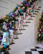 Image 3 of 5: Bauble Stockings x Sainty Nelsen "The Brianna Black Ballerina" Mini Bauble Stocking