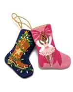 Image 2 of 5: Bauble Stockings x Sainty Nelsen "The Brianna Black Ballerina" Mini Bauble Stocking