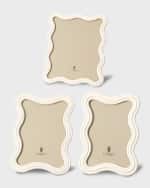 Image 3 of 3: L'Objet Ripple Enamel Photo Frame, 8" x 10"