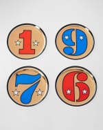 Image 2 of 2: Jonathan Adler 1976 Bicentennial Coasters, Set of 4 