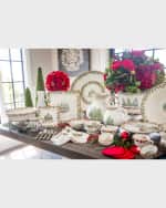 Image 2 of 2: Arte Italica Natale Square Dinner Plate