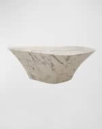 POLSPOTTENOval Marble Look Coffee Table