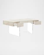 Image 2 of 2: John-Richard Collection Loftus Side Drawer Curved Desk