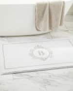 Image 3 of 4: Graccioza Egoist "B" Monogrammed Bath Rug