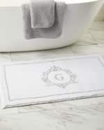 Image 3 of 3: Graccioza Egoist "G" Monogrammed Bath Rug
