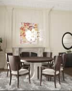 Image 4 of 6: Casa Ispirata Aqueduct 60" Round Dining Table