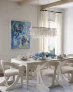 Image 2 of 7: Casa Ispirata Cresent Barrel Dining Chair