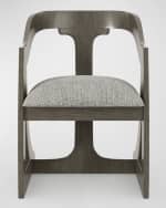Image 3 of 7: Casa Ispirata Cresent Barrel Dining Chair