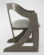 Image 4 of 7: Casa Ispirata Cresent Barrel Dining Chair